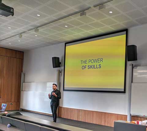 Carlos Pinto pitch at reading university